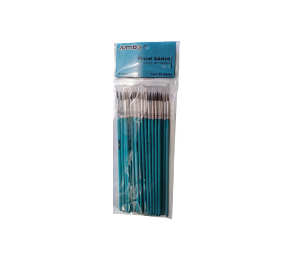 Pincel #2 Jumbo Bolsa con 25 Ppin10