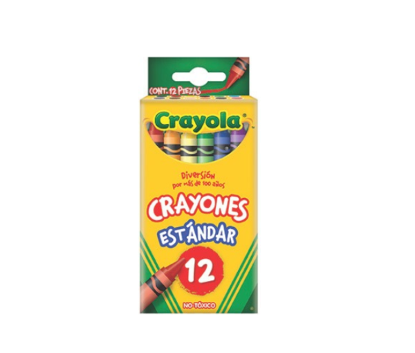 Colores Crayola de Cera con 12 Estándar
