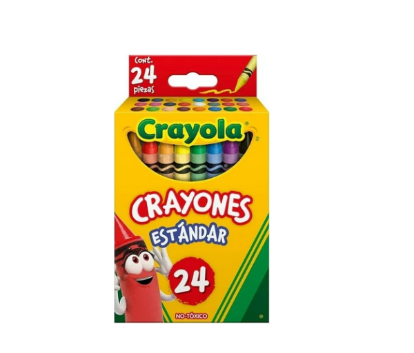 Colores Crayola de Cera con 24 Estándar